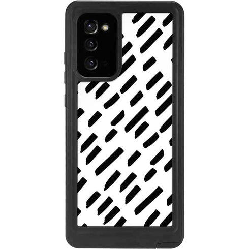 Black Dash Galaxy Note20 5G Waterproof Case