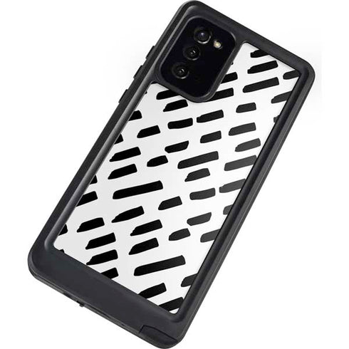 Black Dash Galaxy Note20 5G Waterproof Case