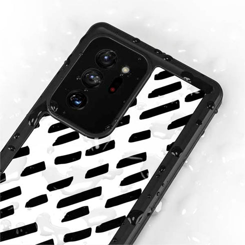 Black Dash Galaxy Note20 Ultra 5G Waterproof Case