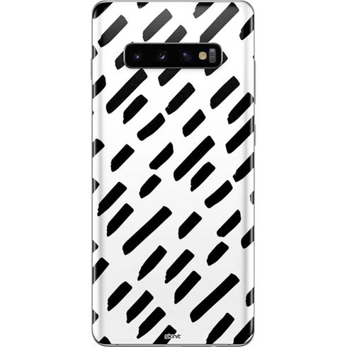 Black Dash Galaxy S10 Plus Skin