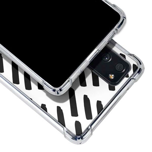 Black Dash Galaxy S20 FE Clear Case