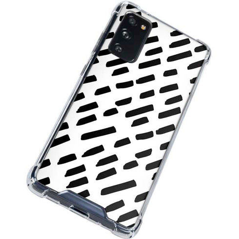Black Dash Galaxy S20 FE Clear Case