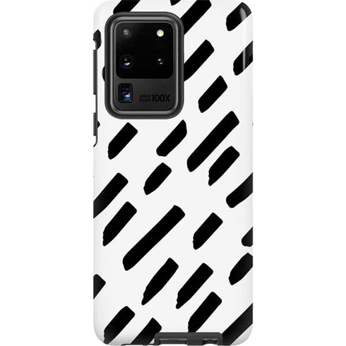 Black Dash Galaxy S20 Ultra 5G Pro Case