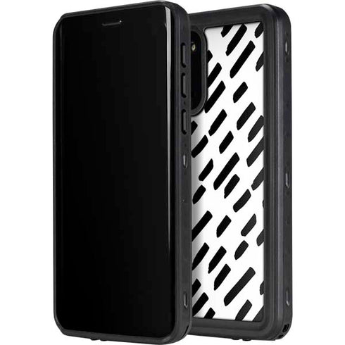 Black Dash Galaxy S20 Waterproof Case