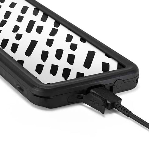 Black Dash Galaxy S20 Waterproof Case