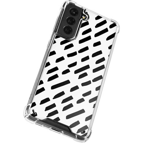 Black Dash Galaxy S21 5G Clear Case