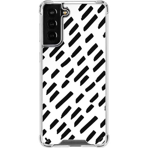 Black Dash Galaxy S21 Plus 5G Clear Case