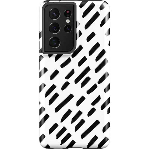 Black Dash Galaxy S21 Ultra 5G Pro Case
