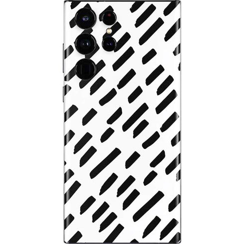 Black Dash Galaxy S22 Ultra Skin