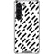 Black Dash Galaxy S23 Clear Case