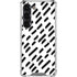 Black Dash Galaxy S23 Clear Case