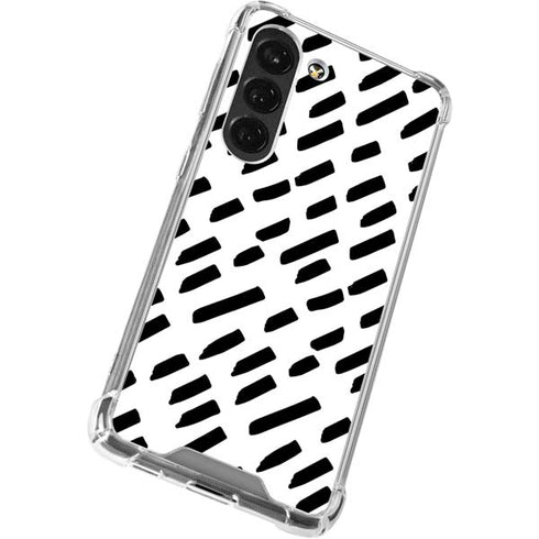 Black Dash Galaxy S23 Clear Case