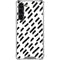 Black Dash Galaxy S23 Plus Clear Case