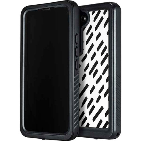 Black Dash Galaxy S23 Waterproof Case
