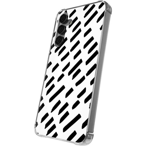 Black Dash Galaxy S24 Plus Clear Case