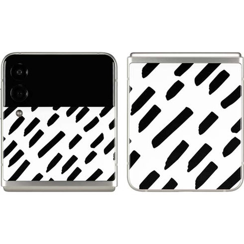 Black Dash Galaxy Z Flip3 5G Skin