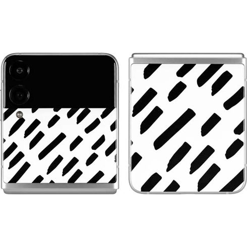 Black Dash Galaxy Z Flip4 5G Skin