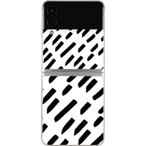 Black Dash Galaxy Z Flip4 5G Skin