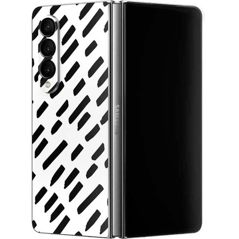Black Dash Galaxy Z Fold4 5G Skin
