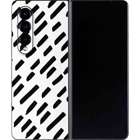 Black Dash Galaxy Z Fold4 5G Skin