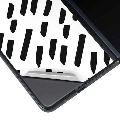 Black Dash Galaxy Z Fold4 5G Skin