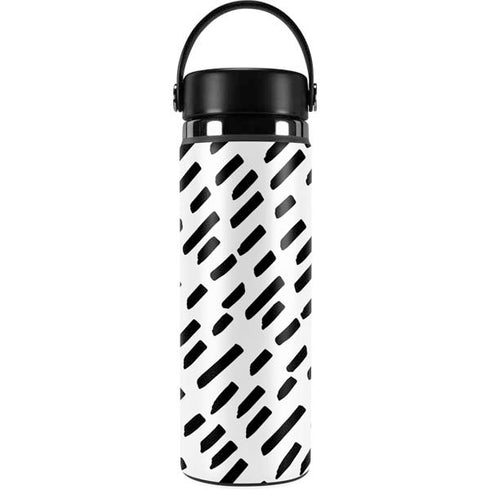 Black Dash Hydro Flask 20oz Wide Mouth Skin