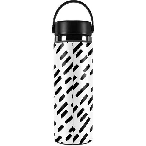 Black Dash Hydro Flask 20oz Wide Mouth Skin