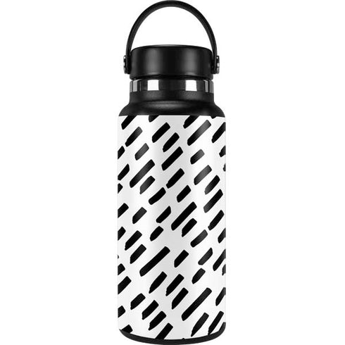 Black Dash Hydro Flask 32oz Wide Mouth Skin