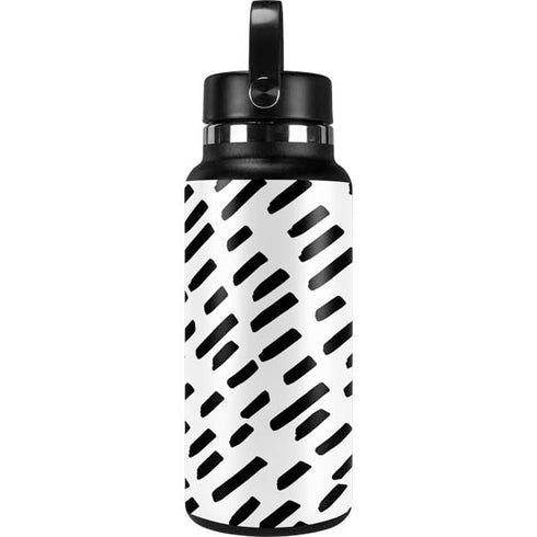 Black Dash Hydro Flask 32oz Wide Mouth Skin