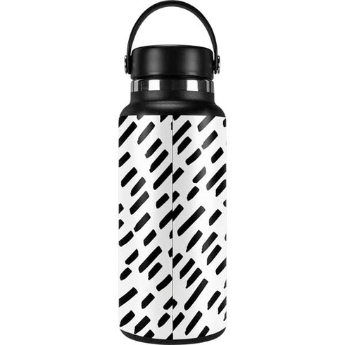 Black Dash Hydro Flask 32oz Wide Mouth Skin