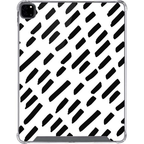 Black Dash iPad Pro 12.9in (2020) Clear Case