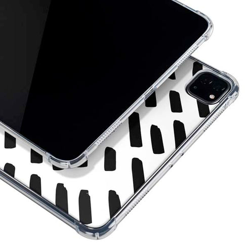 Black Dash iPad Pro 12.9in (2020) Clear Case