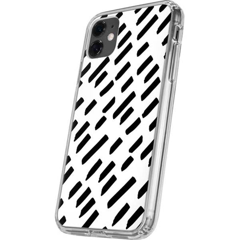 Black Dash iPhone 11 Clear Case