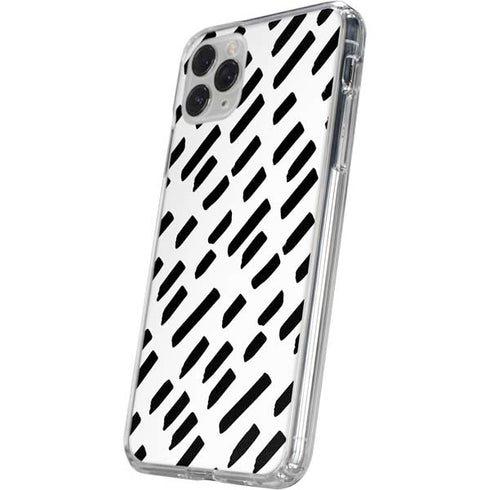 Black Dash iPhone 11 Pro Clear Case