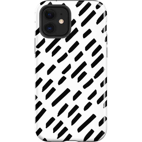 Black Dash iPhone 12 Impact Case