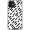 Black Dash iPhone 12 Mini Clear Case
