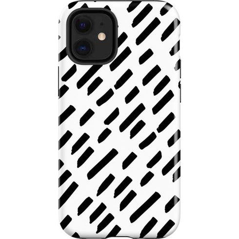 Black Dash iPhone 12 Mini Impact Case