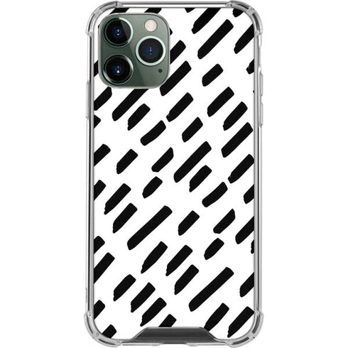 Black Dash iPhone 12 Pro Max Clear Case