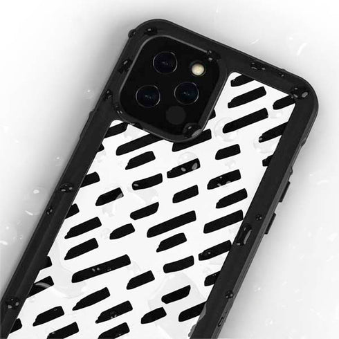 Black Dash iPhone 12 Pro Waterproof Case