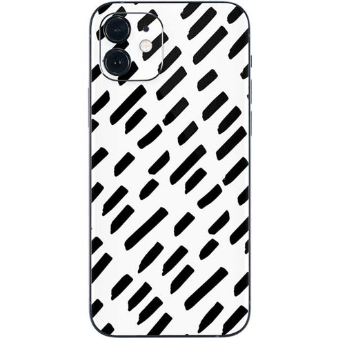 Black Dash iPhone 12 Skin
