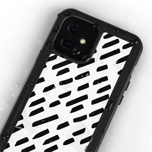 Black Dash iPhone 12 Waterproof Case