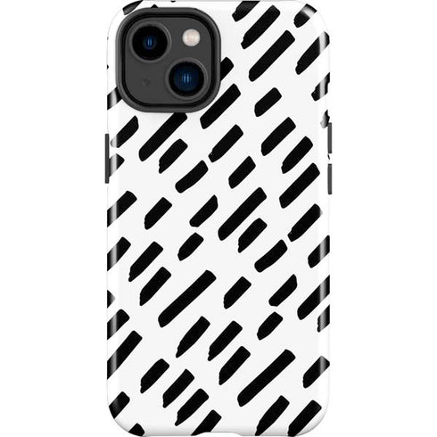 Black Dash iPhone 15 Plus Impact Case