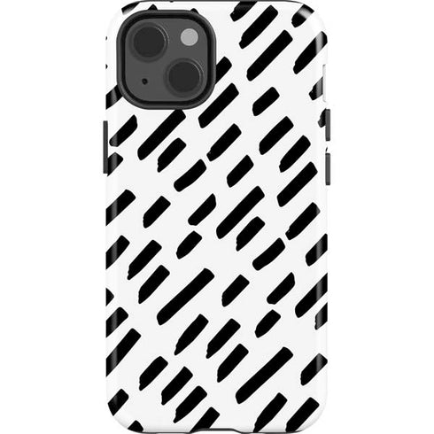 Black Dash iPhone 15 Impact Case