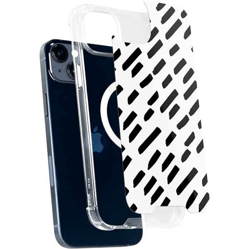 Black Dash iPhone 15 Plus MagSafe Case
