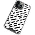 Black Dash iPhone 15 Pro Clear Case