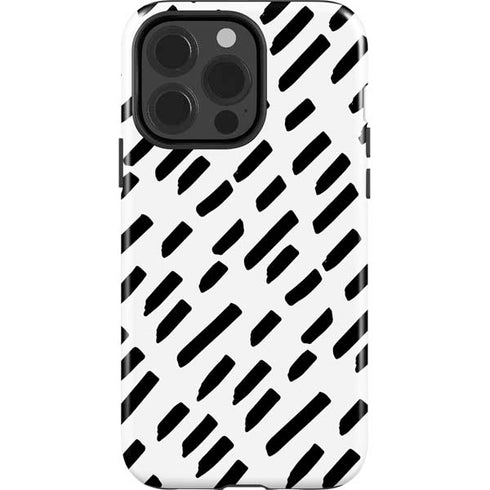 Black Dash iPhone 15 Pro Impact Case