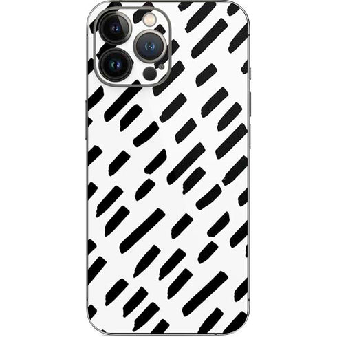 Black Dash iPhone 14 Pro Max Skin