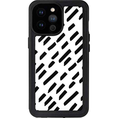Black Dash iPhone 14 Pro Max Waterproof Case