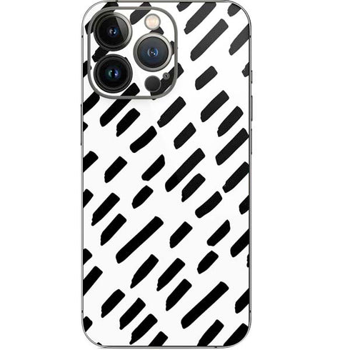 Black Dash iPhone 14 Pro Skin