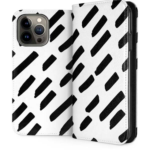 Black Dash iPhone 15 Pro Max Folio Case